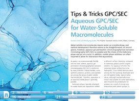 Aqueous GPC/SEC for water-soluble macromolecules